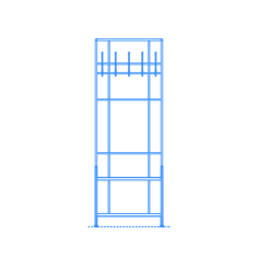 Furniture Hall Tree Thetford Hall Tree Contour Svg Vector, Free Vectors File